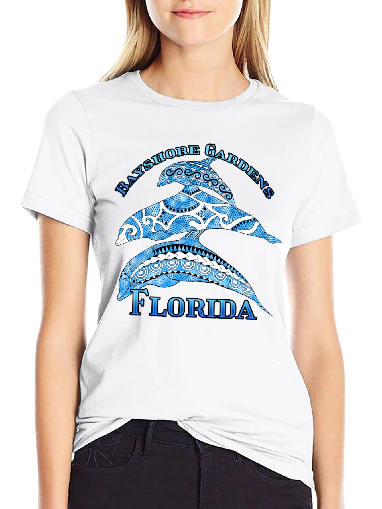 Bayshore Gardens Florida Dolphin T-Shirt