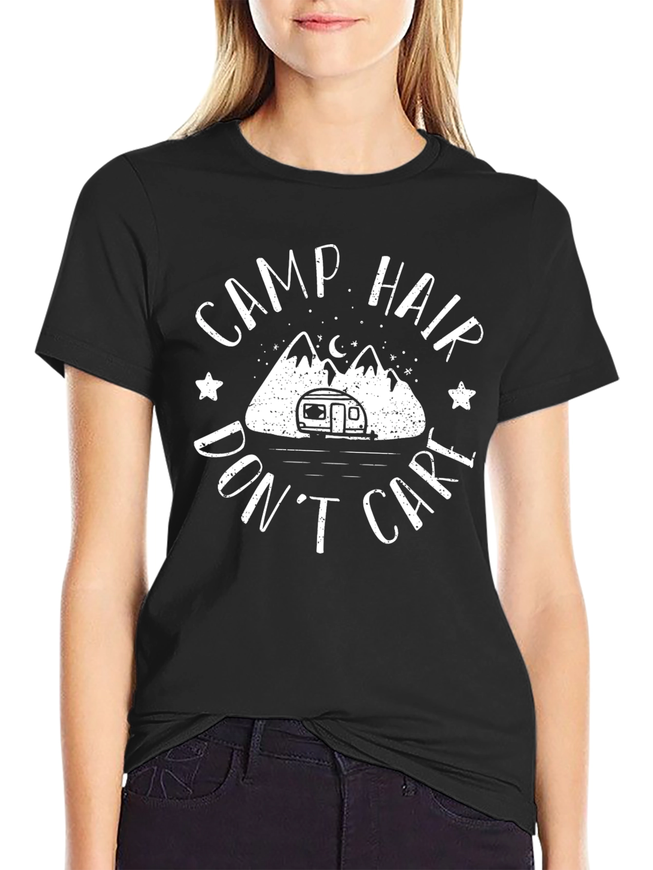 Camp Hair Dont Care Graphic Tee
