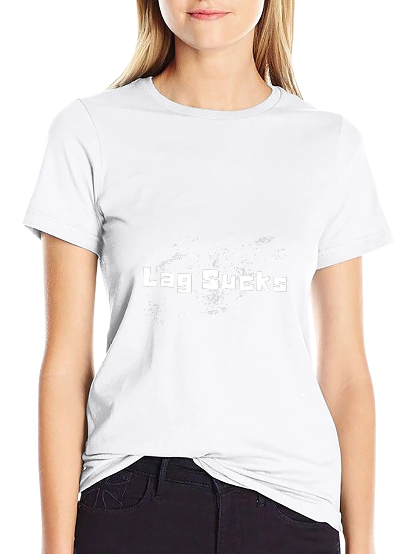 Lag Sucks Graphic Black T-Shirt - Gamer Apparel