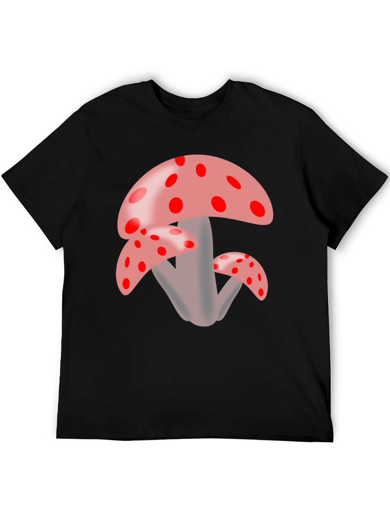 Mushroom Graphic Black Tee