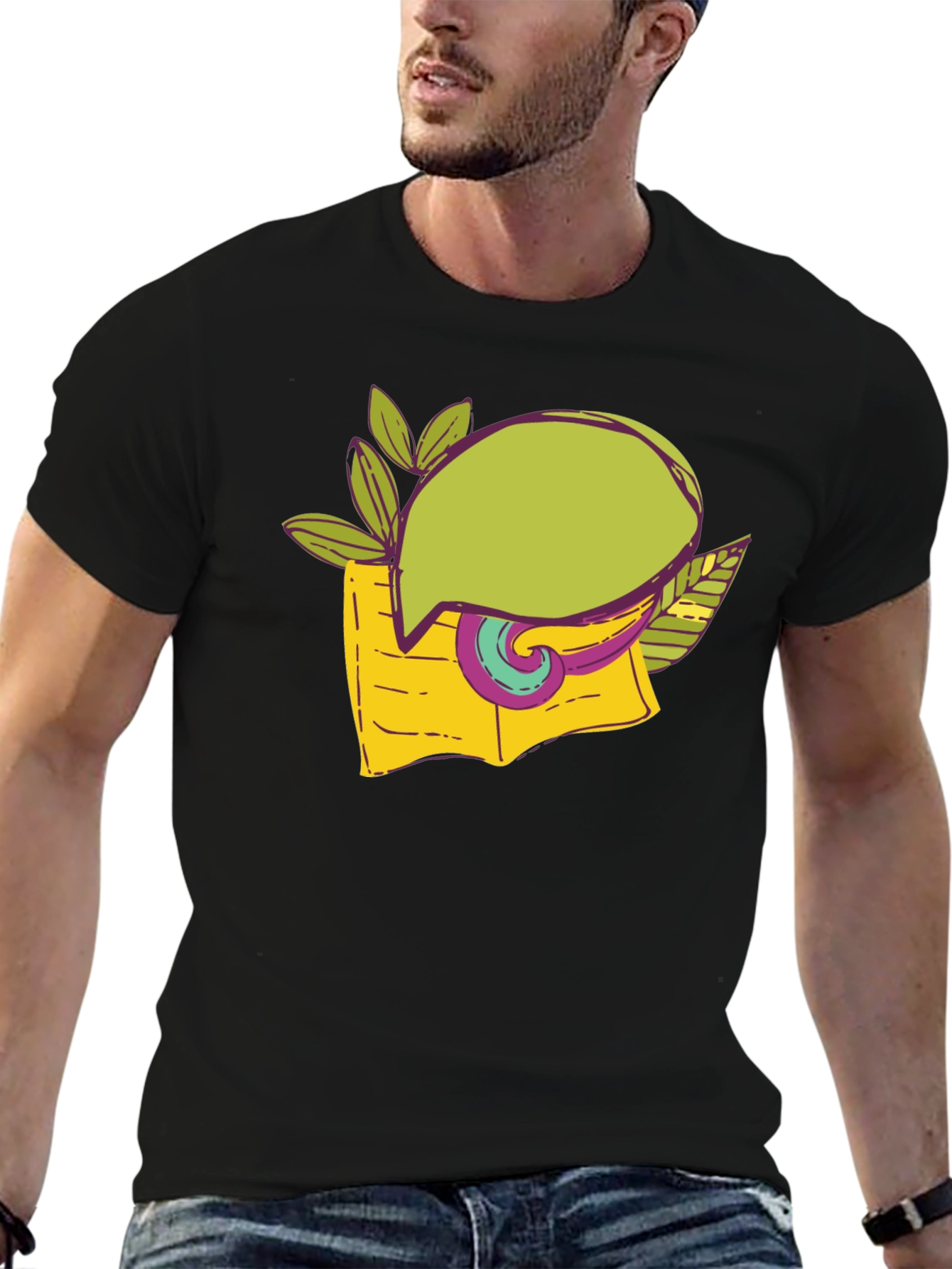 Artistic Graphic Tee - Unique Design Soft Cotton