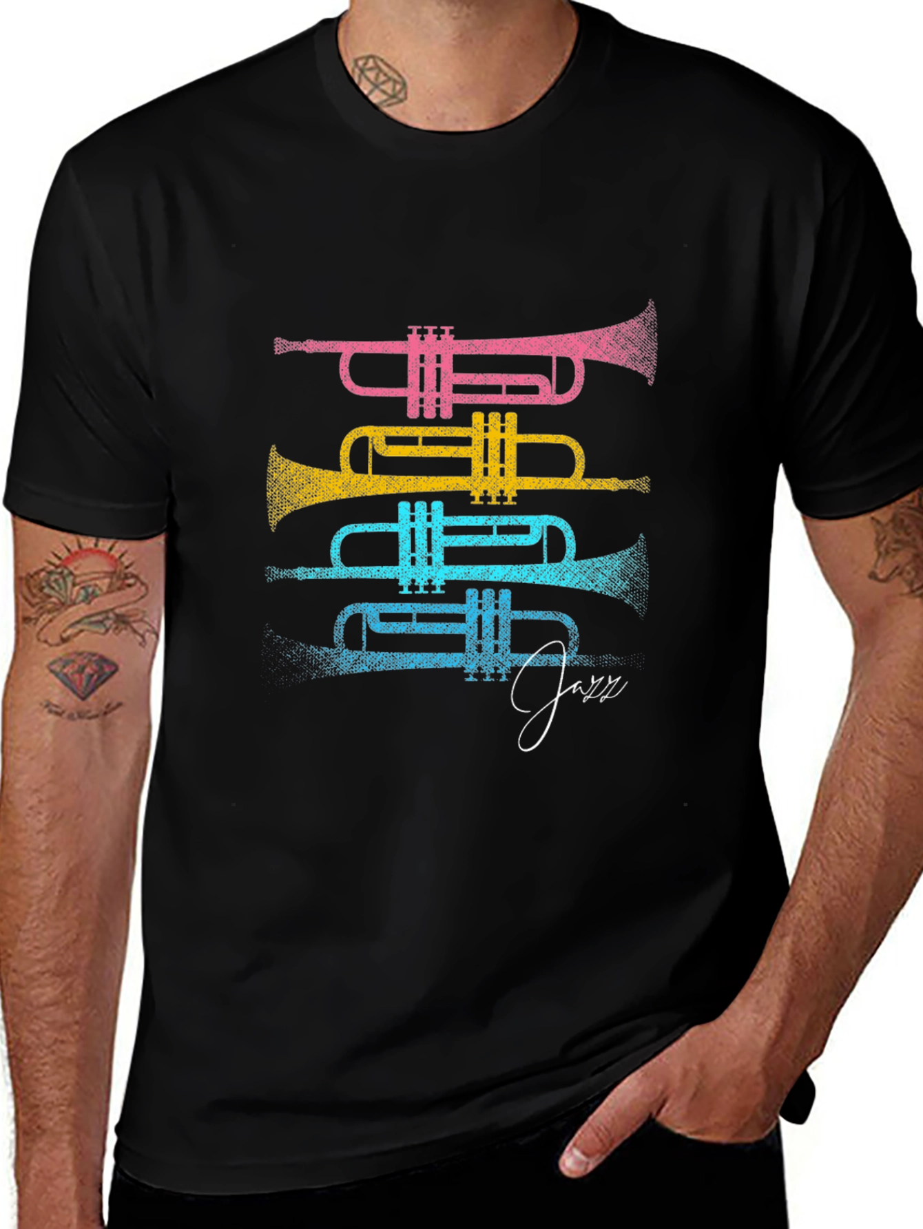 Colorful Trumpet Jazz T-Shirt