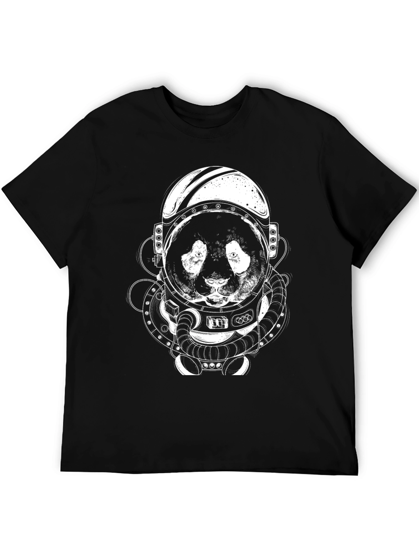 Astronaut Panda T-Shirt - Black