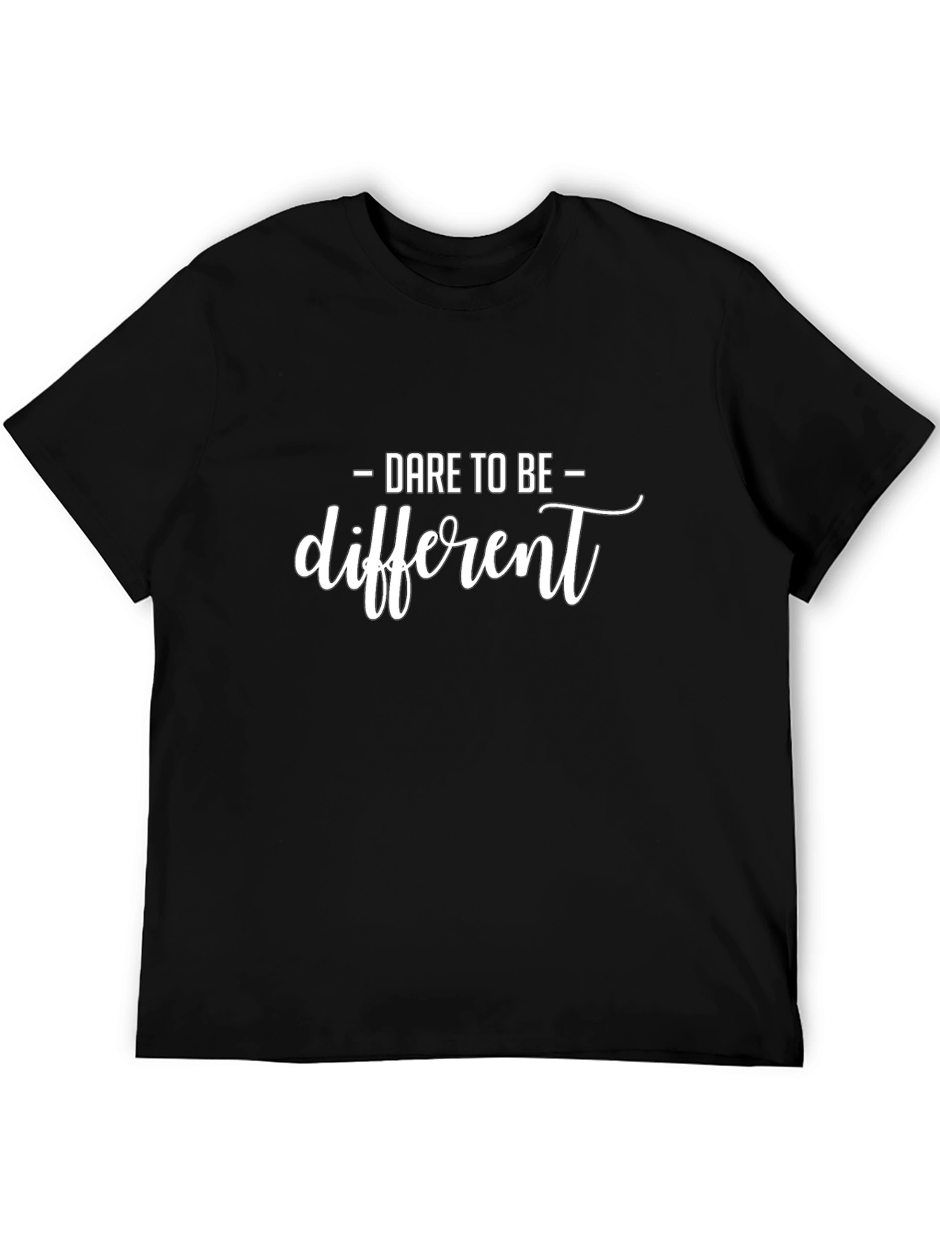 Dare to Be Different Black T-Shirt