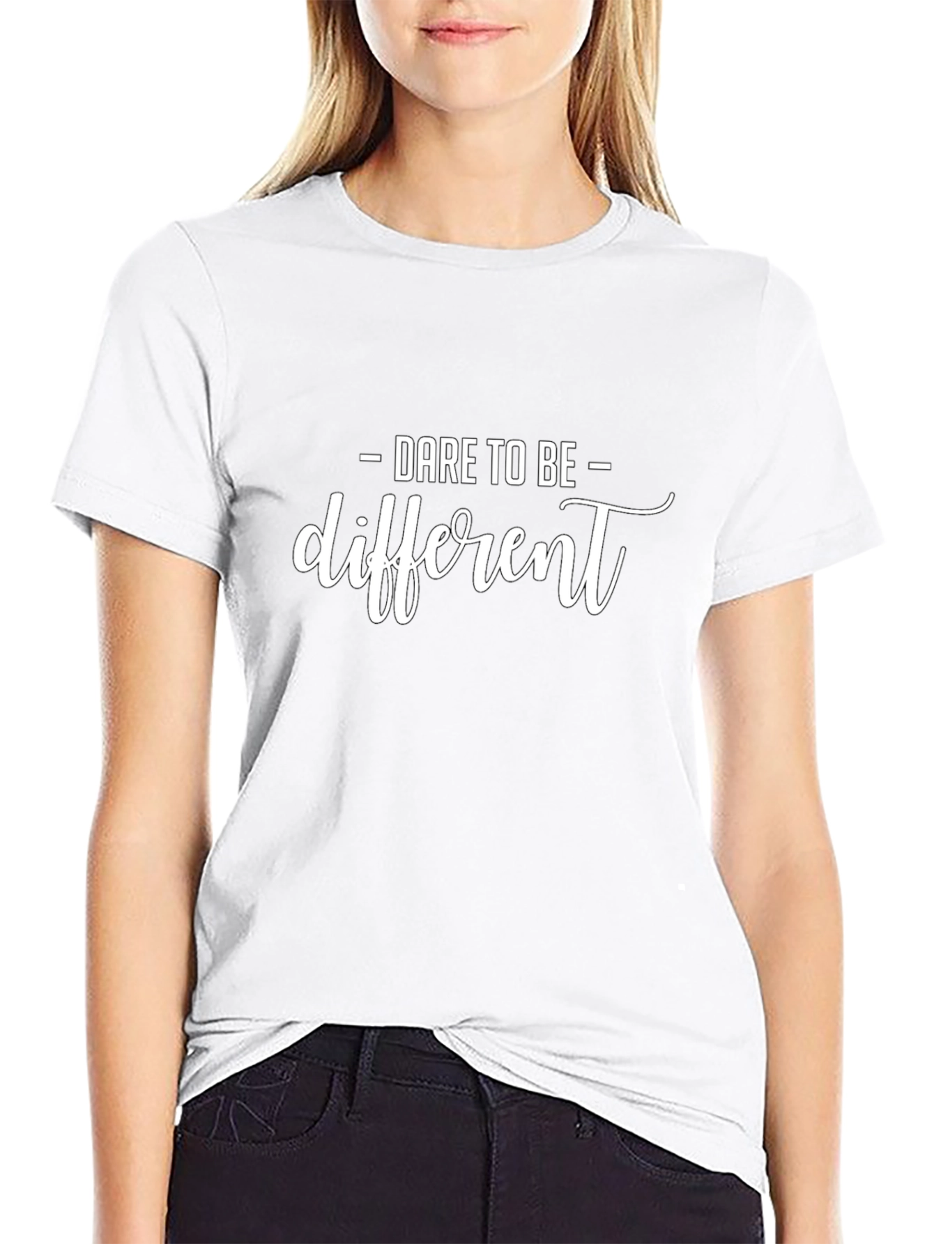 Dare to Be Different Black T-Shirt