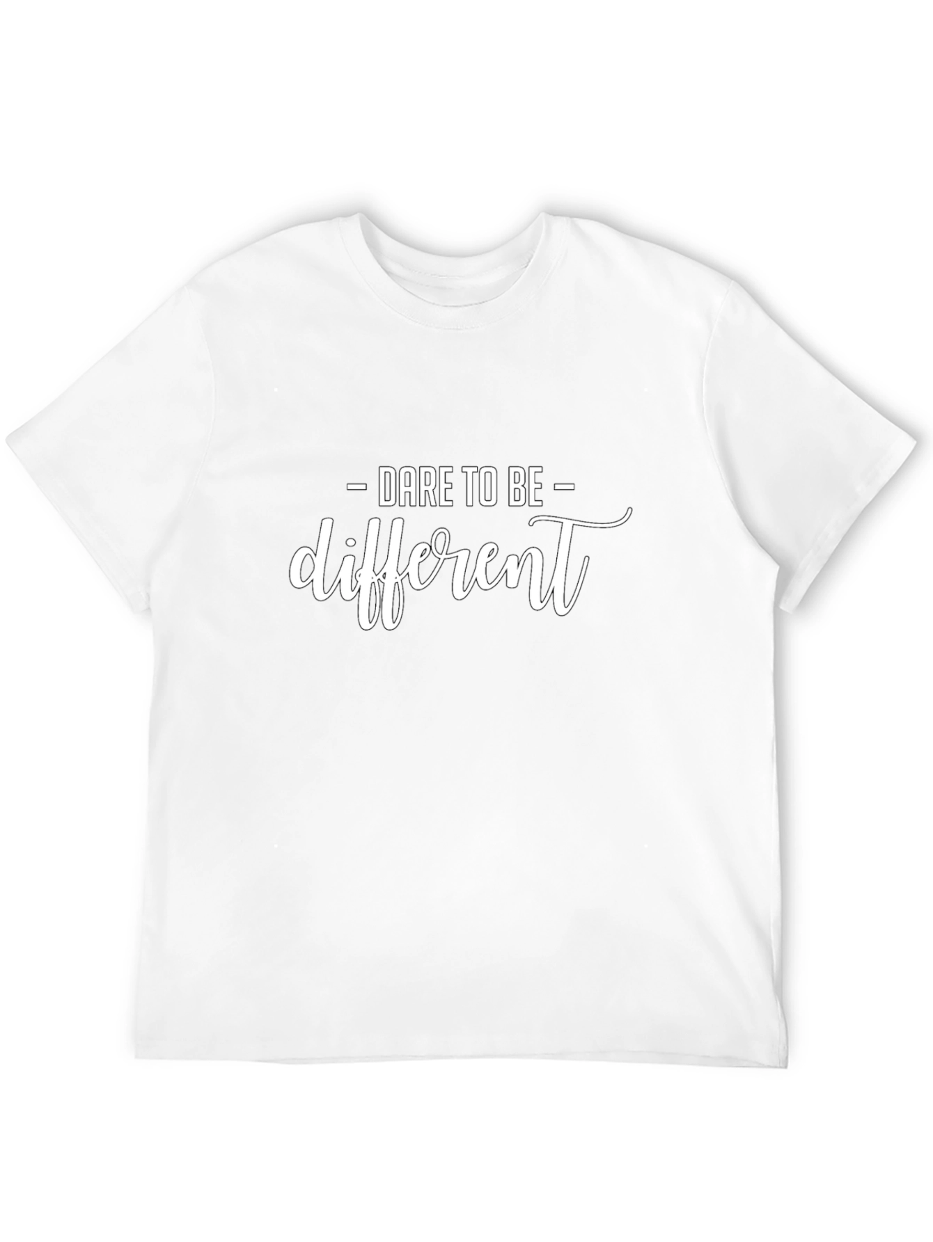 Dare to Be Different Black T-Shirt