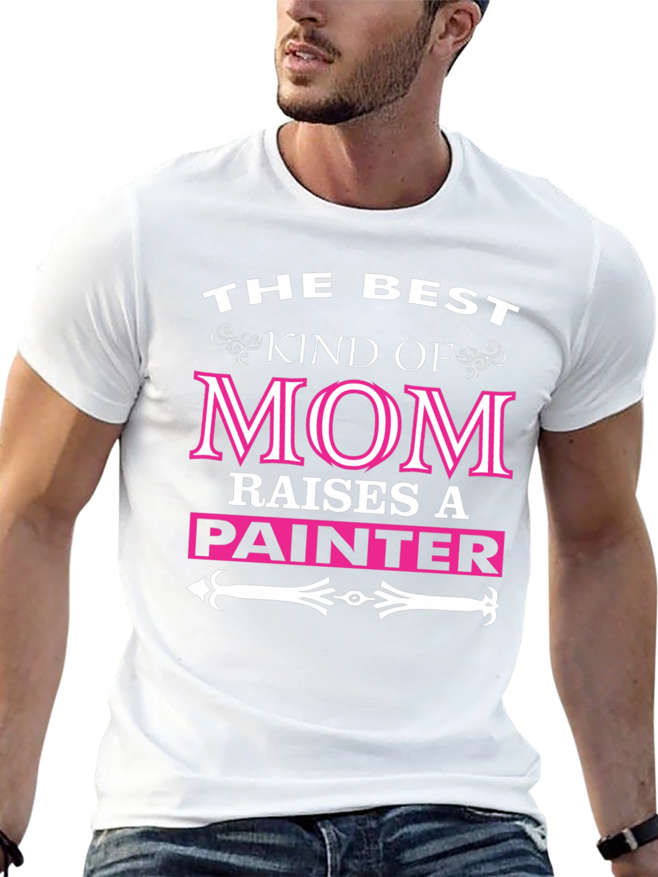 Best Mom Raises A Painter Graphic Tee Shirt