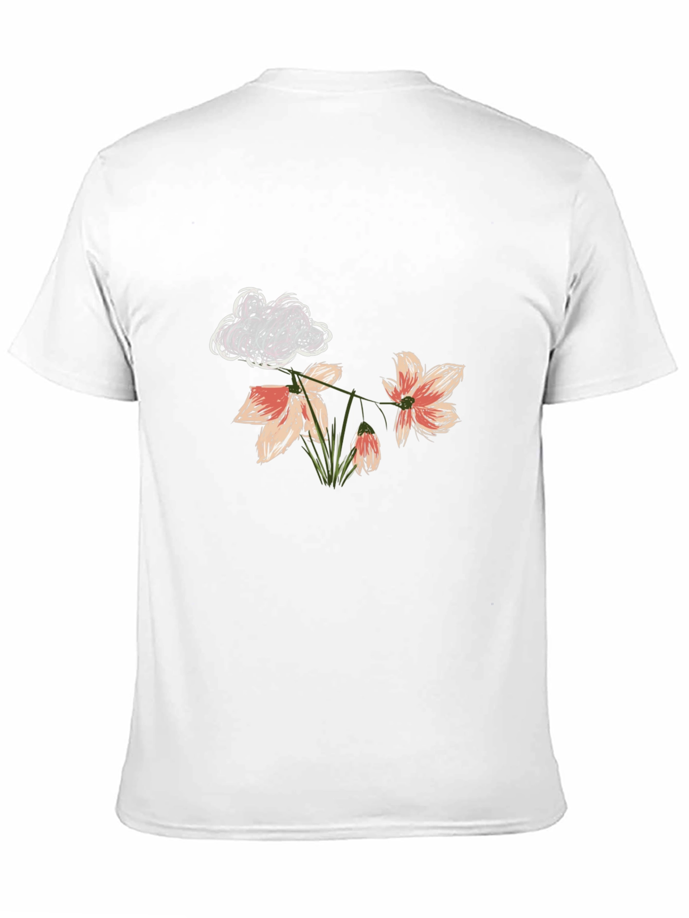 Floral Cloud T-Shirt - Stylish Graphic Tee