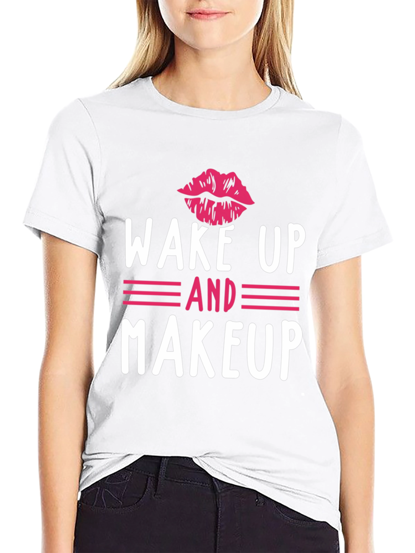 Wake Up and Makeup Graphic Tee - Unisex