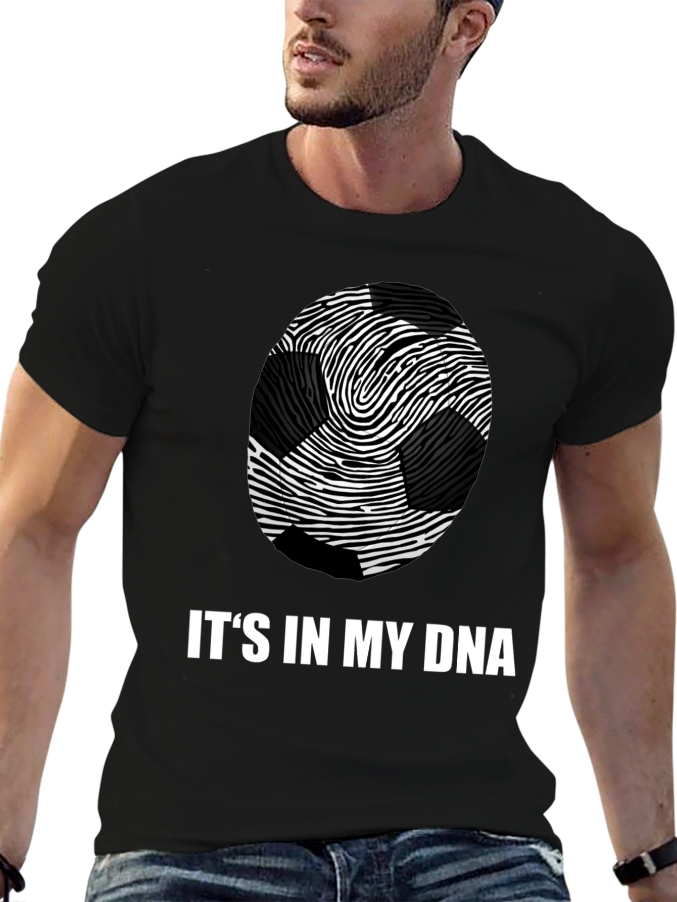 Soccer DNA Graphic Tee - Black