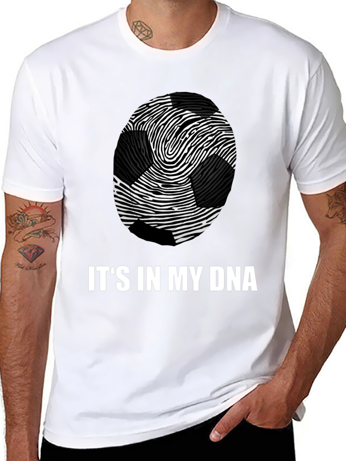 Soccer DNA Graphic Tee - Black