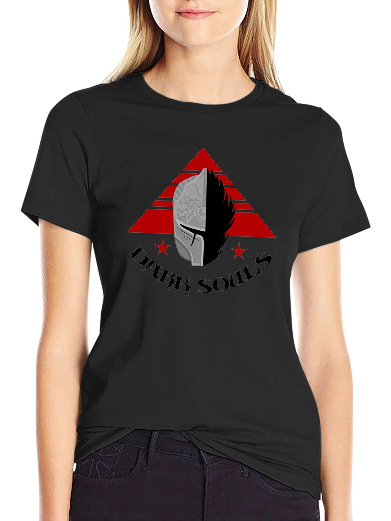 Dark Souls Graphic Tee - Knight Helmet Design