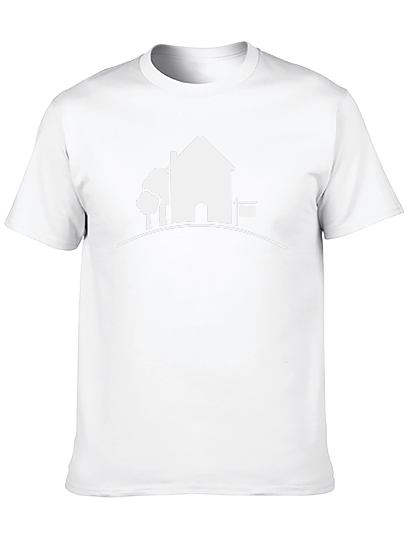 House Graphic Tee - Modern Black T-Shirt