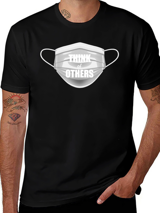 Think of Others Graphic Tee - Black Cotton T-Shirt