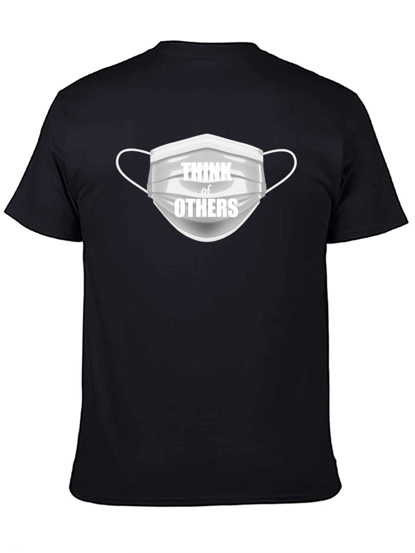 Think of Others Graphic Tee - Black Cotton T-Shirt