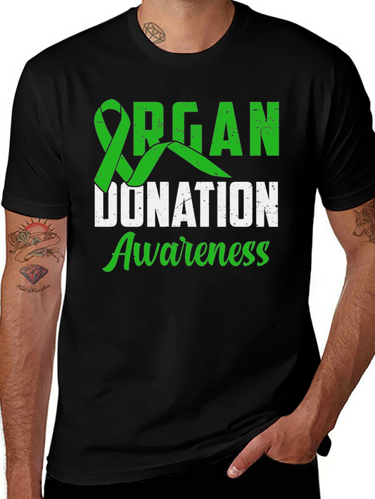 Organ Donation Awareness T-Shirt - Green Ribbon