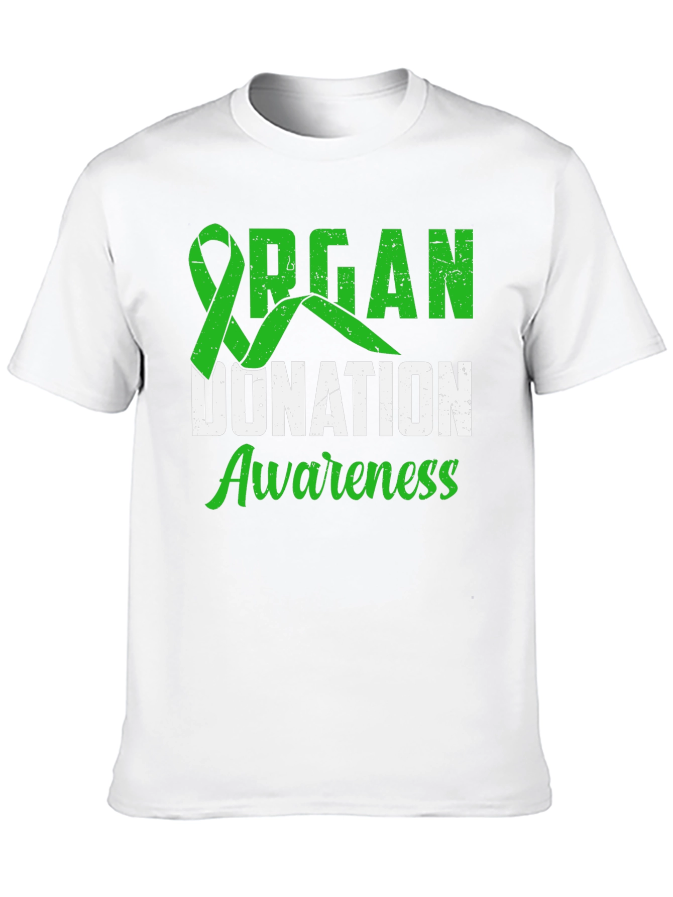 Organ Donation Awareness T-Shirt - Green Ribbon