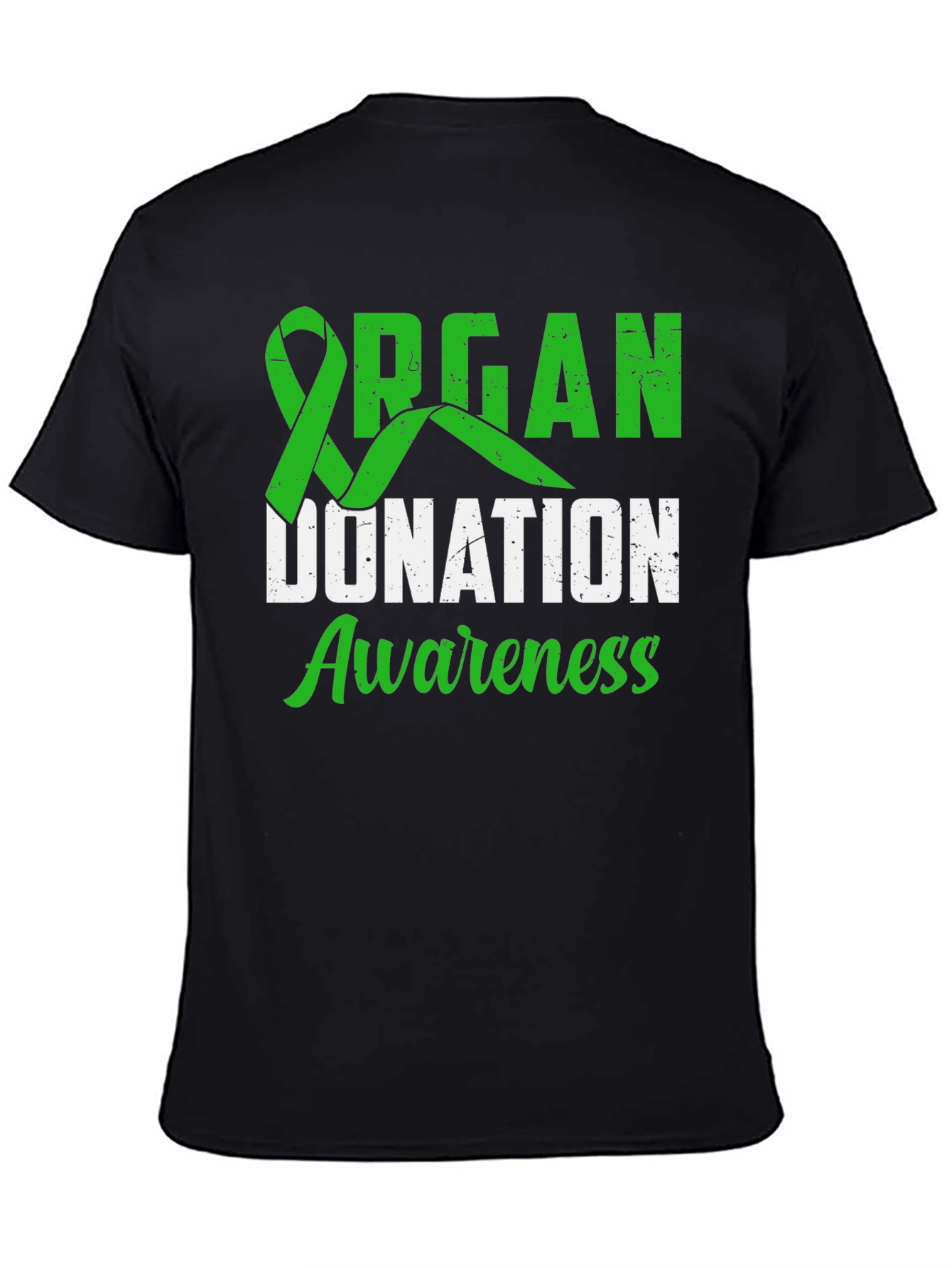 Organ Donation Awareness T-Shirt - Green Ribbon