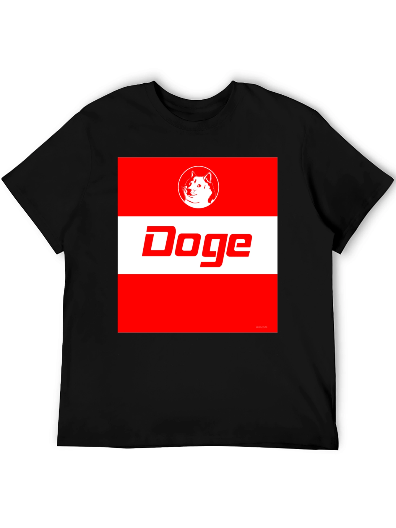 Doge Meme T-Shirt: Red & White Graphic Tee