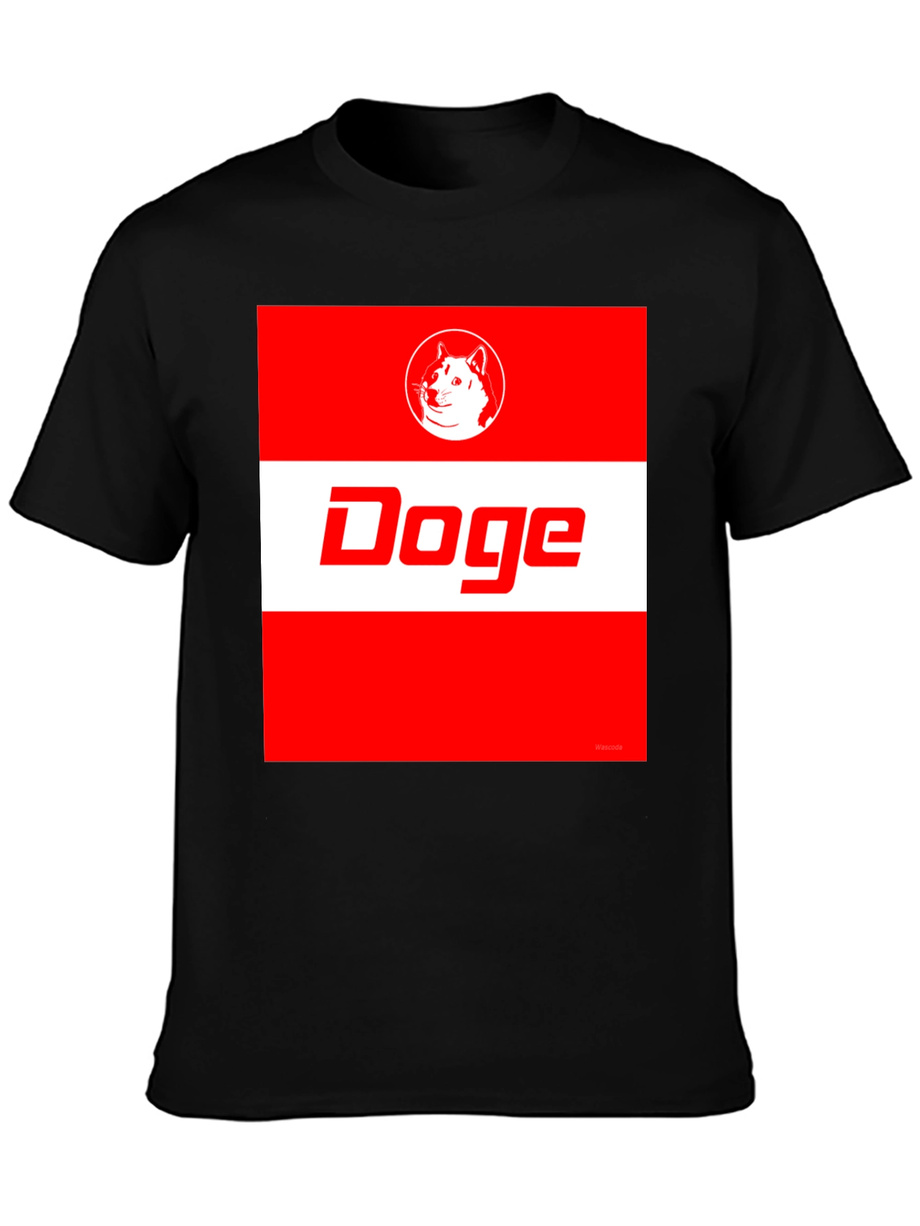 Doge Meme T-Shirt: Red & White Graphic Tee