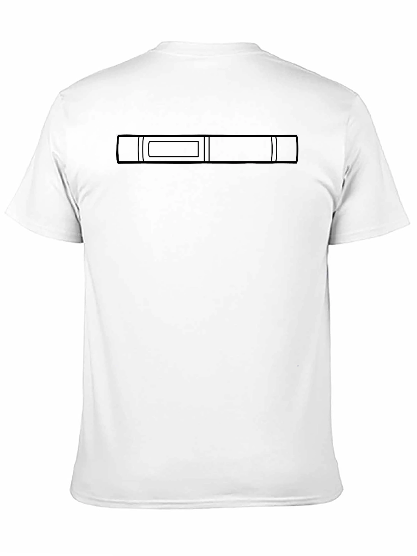 Minimalist Black T-Shirt with Graphic Detail