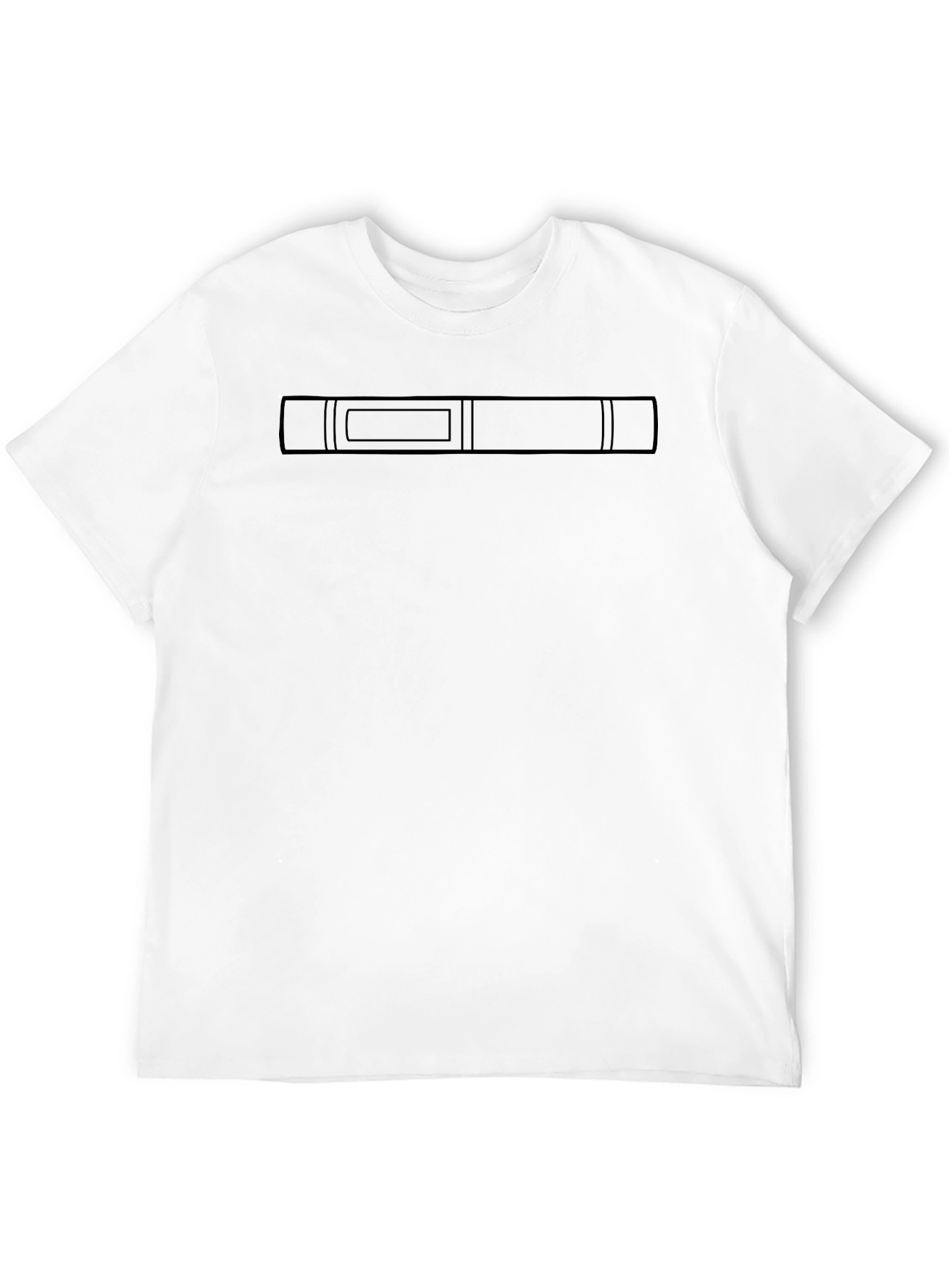 Minimalist Black T-Shirt with Graphic Detail
