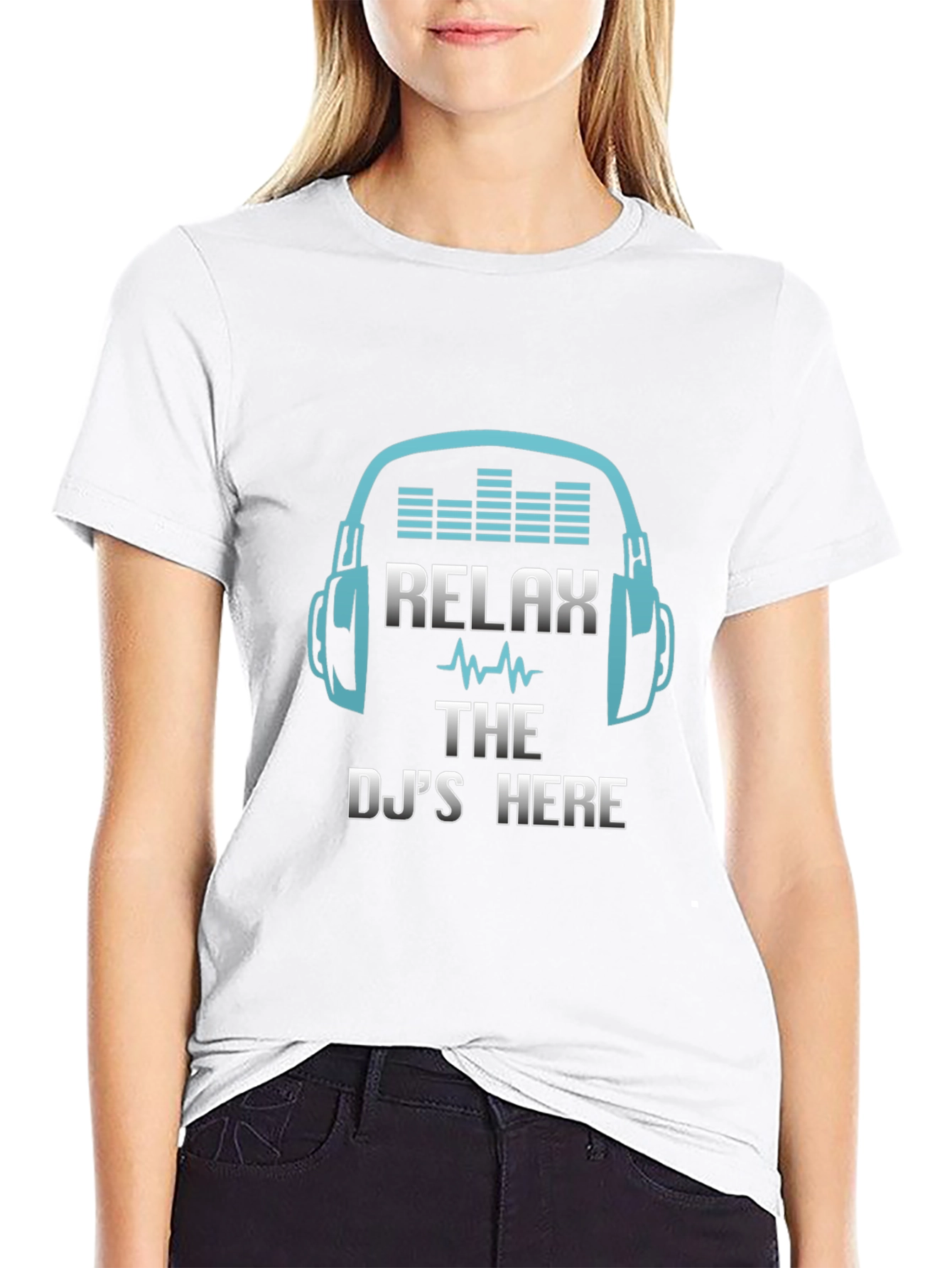 Relax The DJs Here Black T-Shirt
