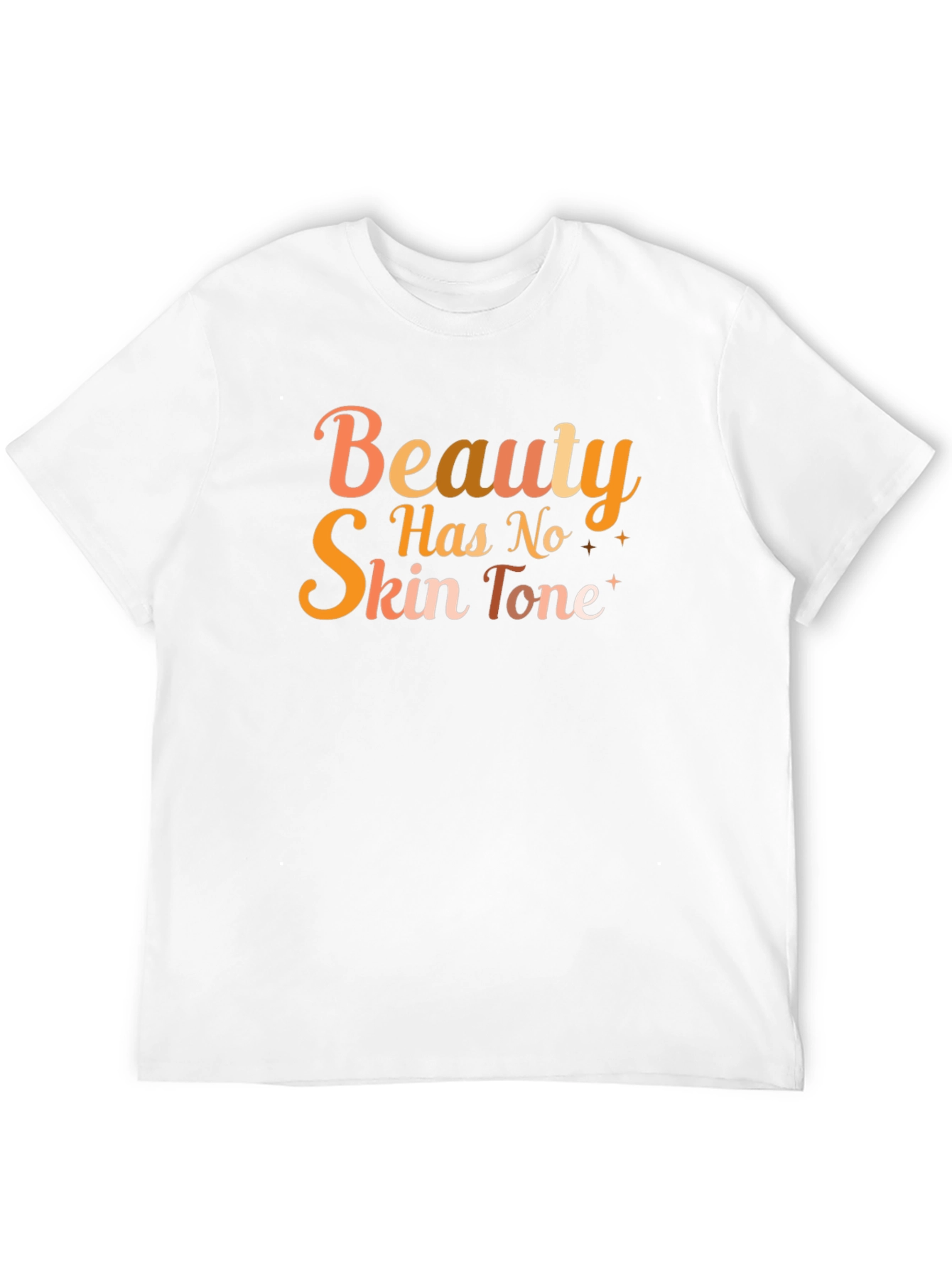 Beauty Has No Skin Tone Black Graphic Tee