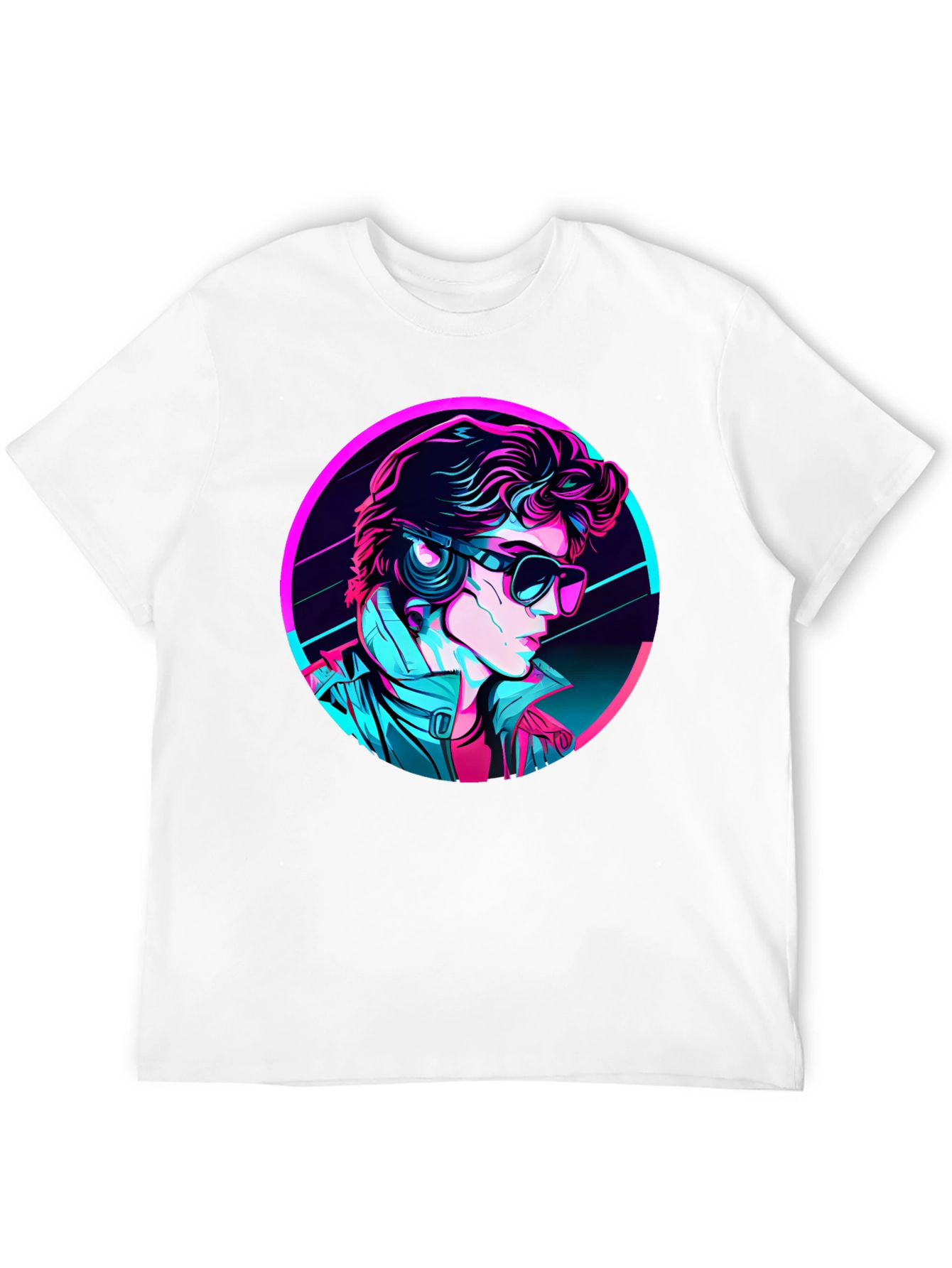 Retro Synthwave Graphic Tee - Black