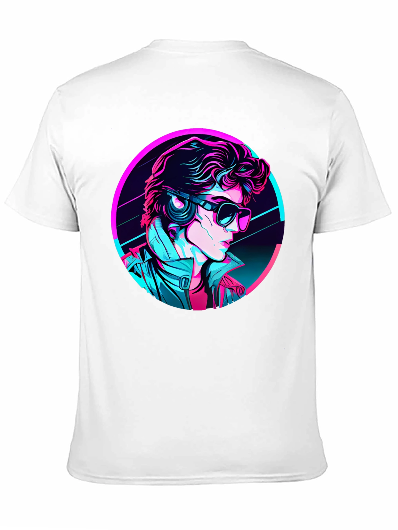 Retro Synthwave Graphic Tee - Black