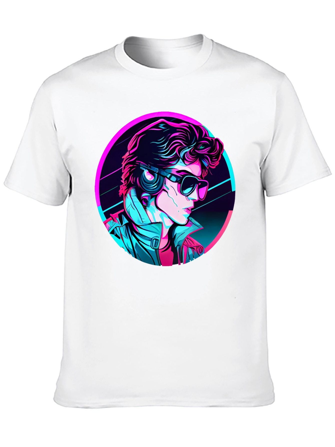 Retro Synthwave Graphic Tee - Black