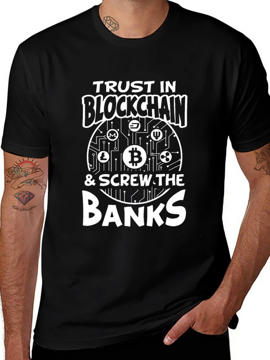 Trust Blockchain Crypto Bitcoin T-Shirt
