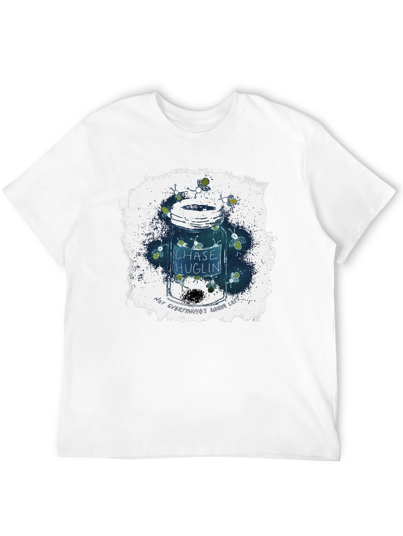 Fireflies in Jar Graphic T-Shirt - Black