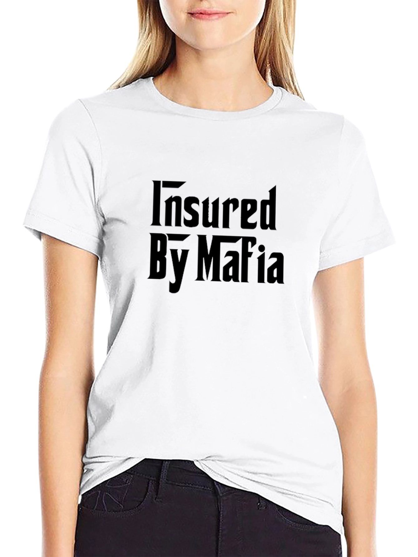 Insured by Mafia Black T-Shirt