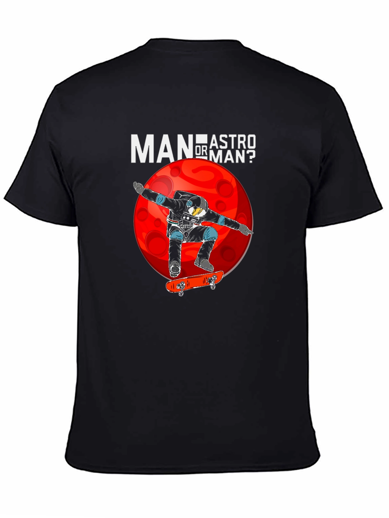 Man or Astro Man? Black T-Shirt