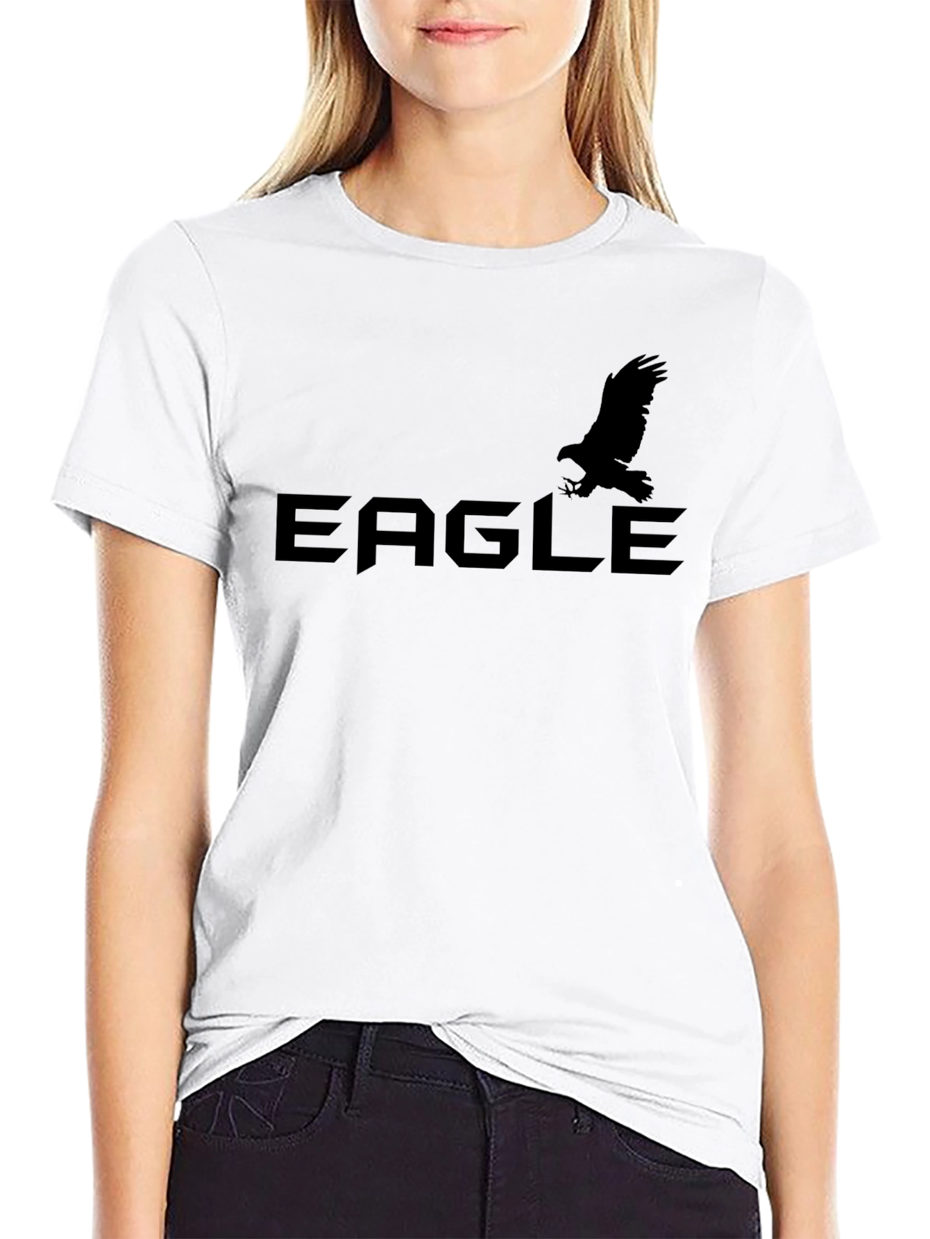 Eagle Graphic Black T-Shirt for Men