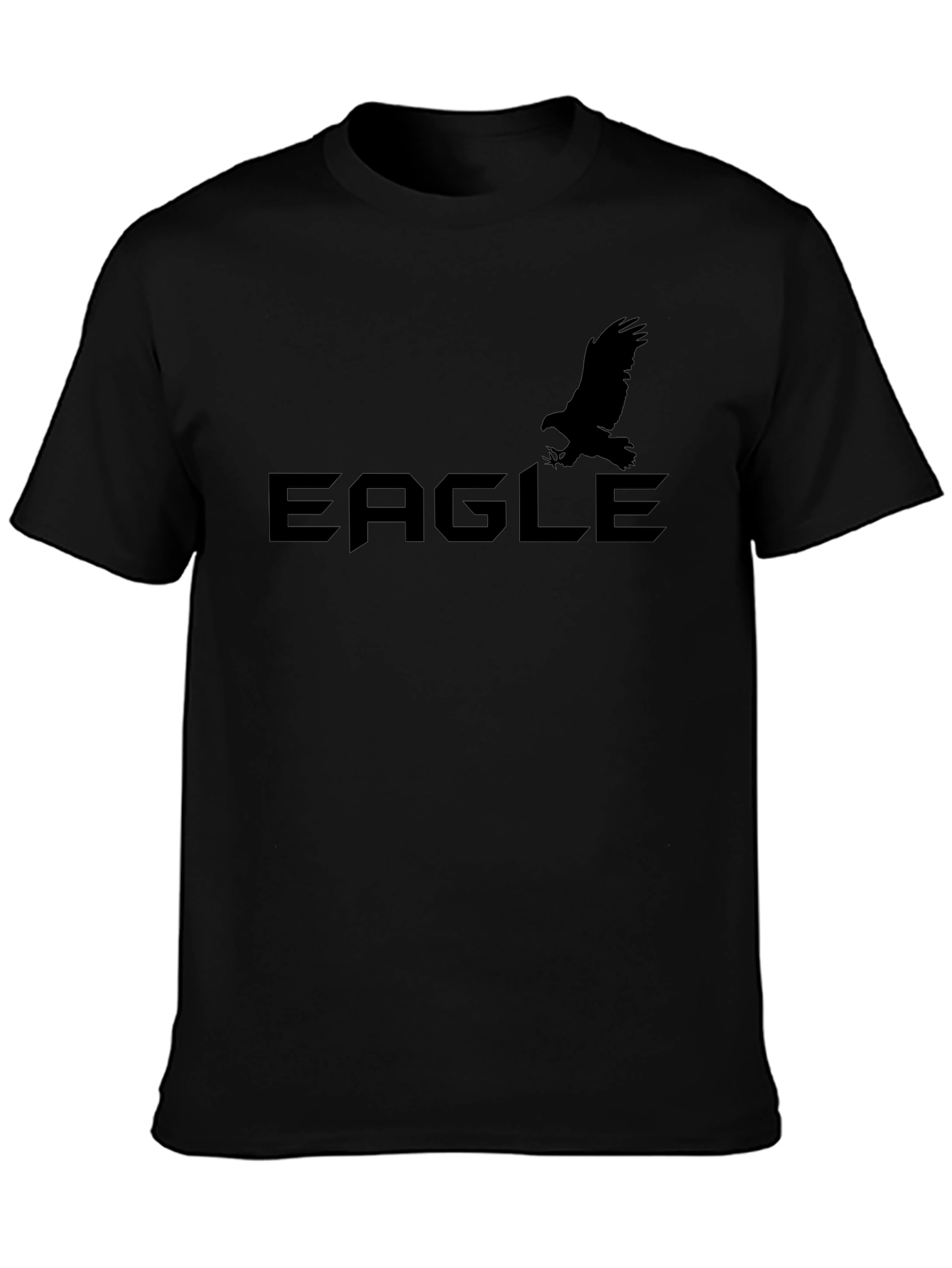 Eagle Graphic Black T-Shirt for Men
