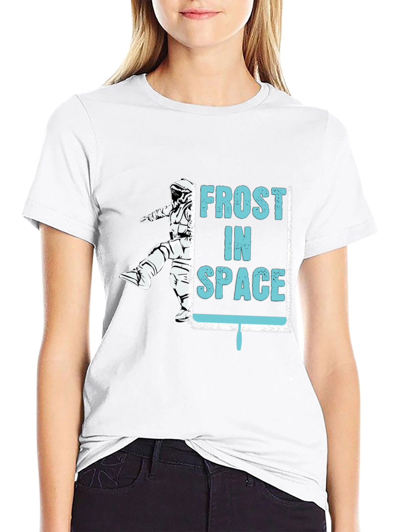 Frost in Space Graphic T-Shirt - Black