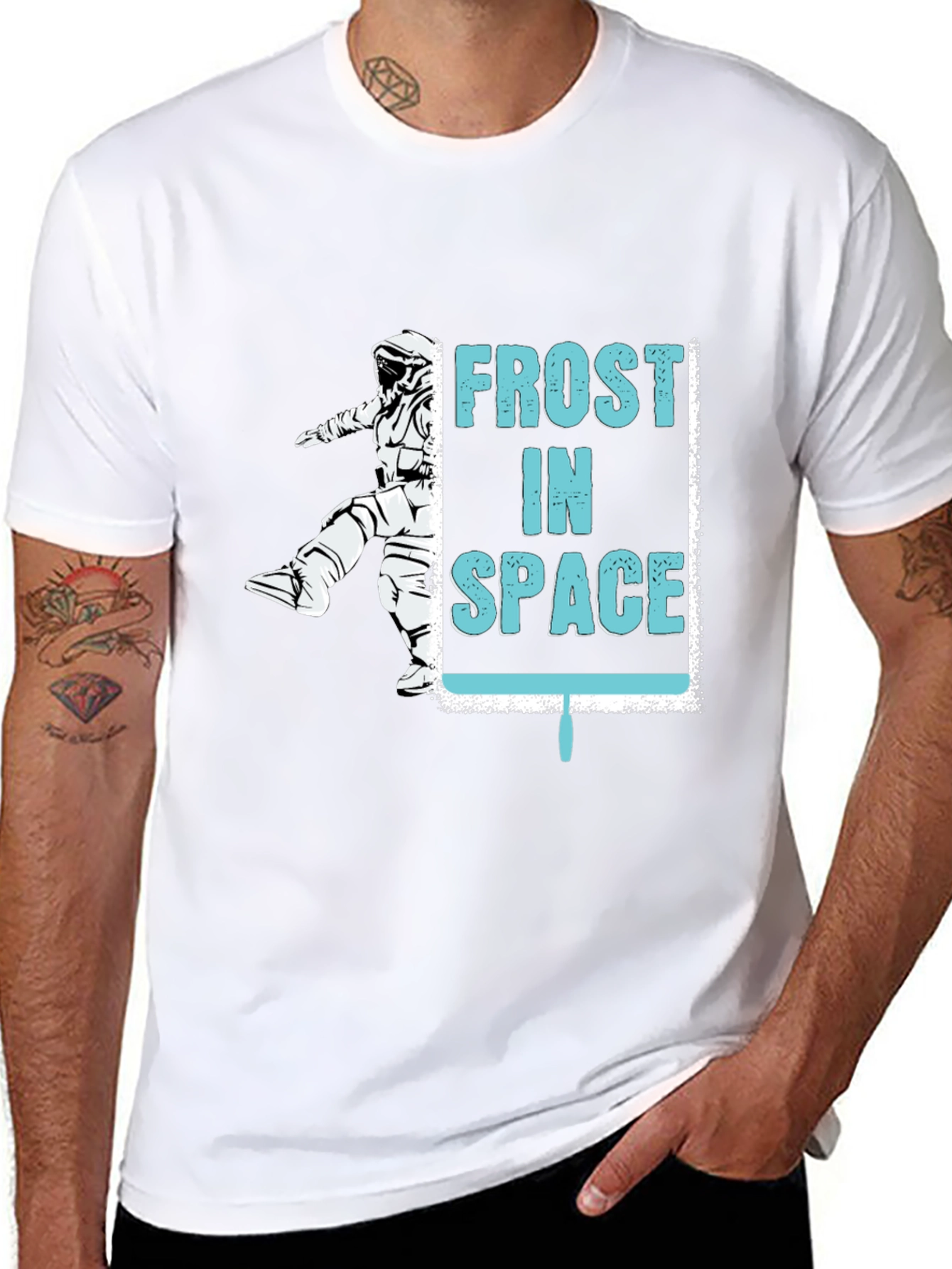 Frost in Space Graphic T-Shirt - Black