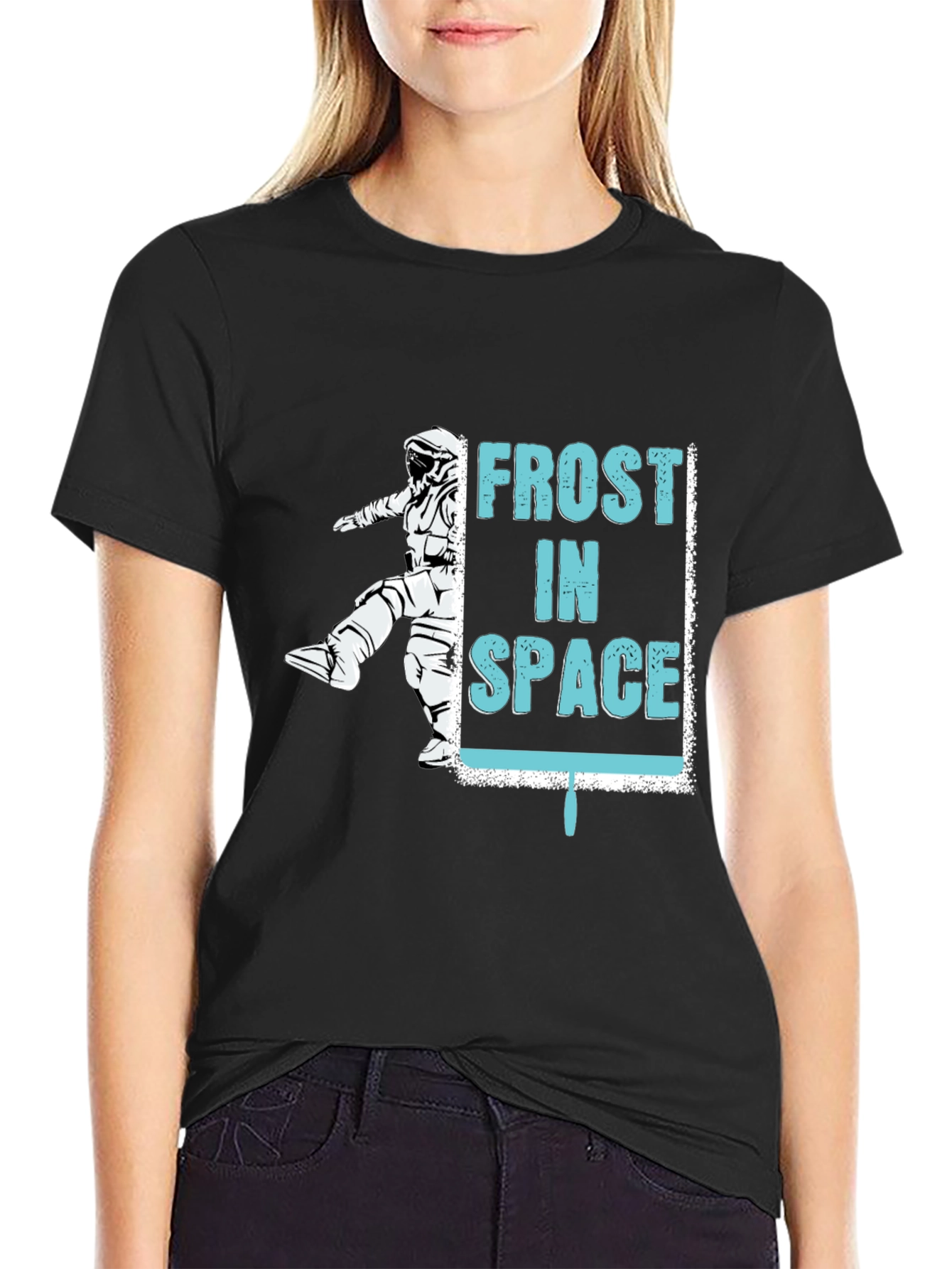 Frost in Space Graphic T-Shirt - Black