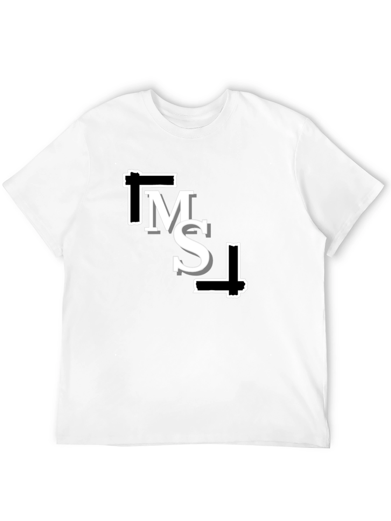 Modern Graphic Black T-Shirt
