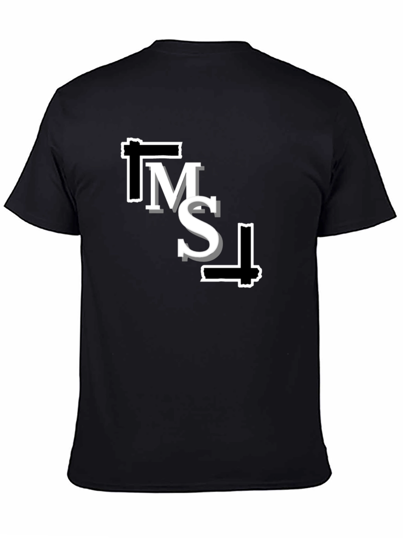 Modern Graphic Black T-Shirt