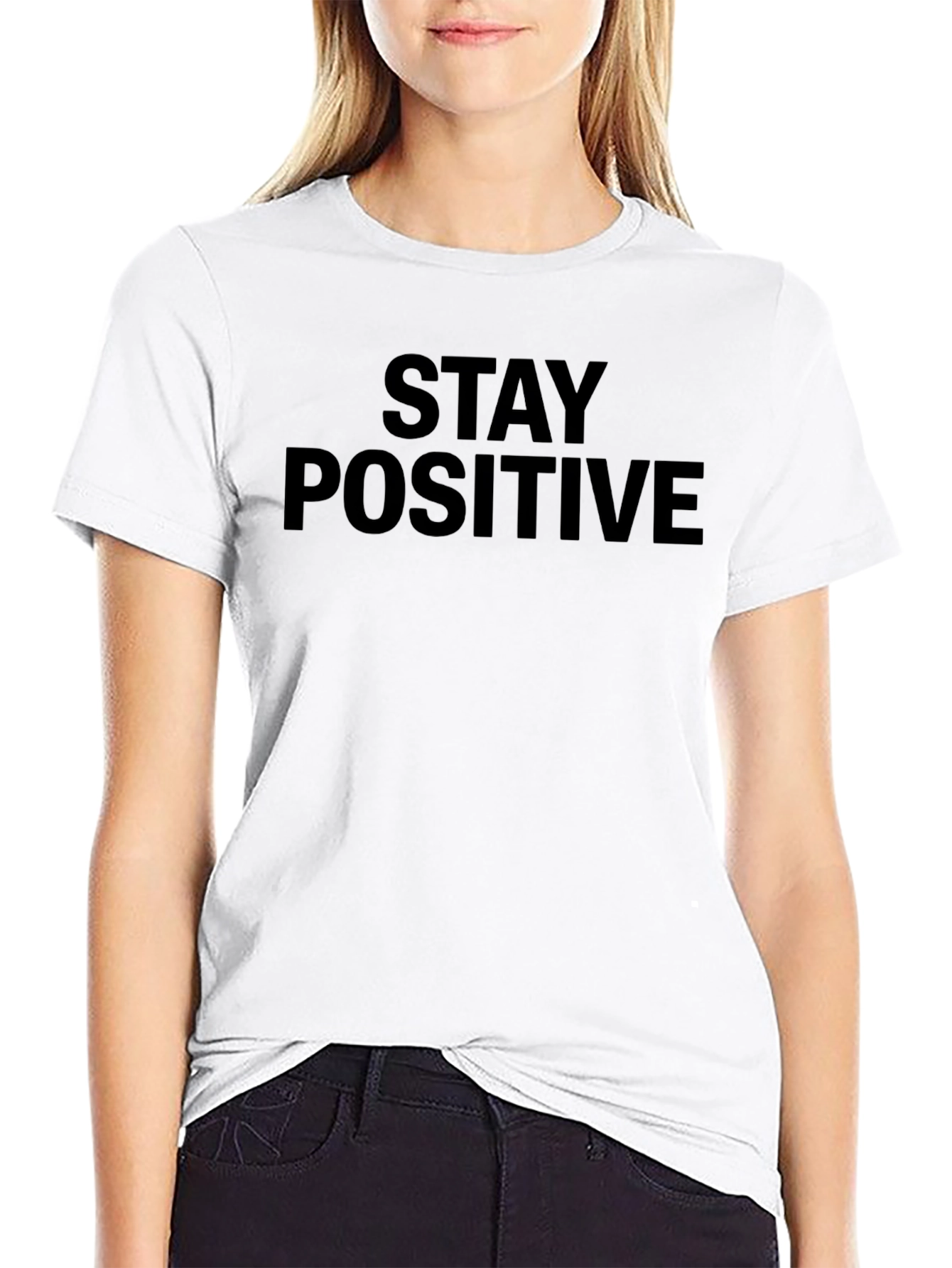 Stay Positive Graphic Tee - Classic Comfort