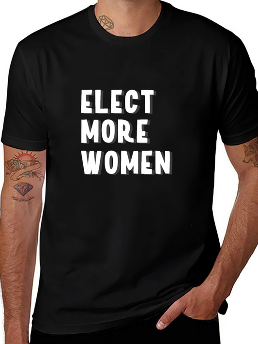 Elect More Women Graphic Tee - Black