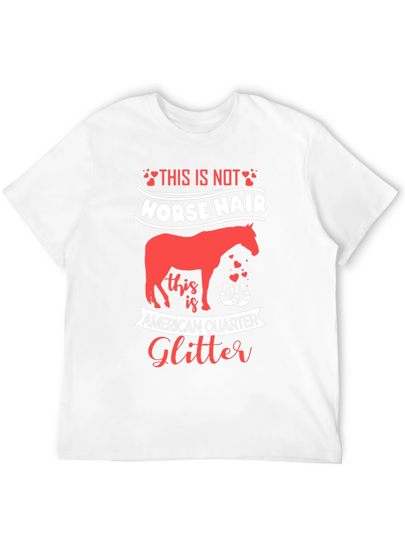 Horse Glitter Graphic T-Shirt