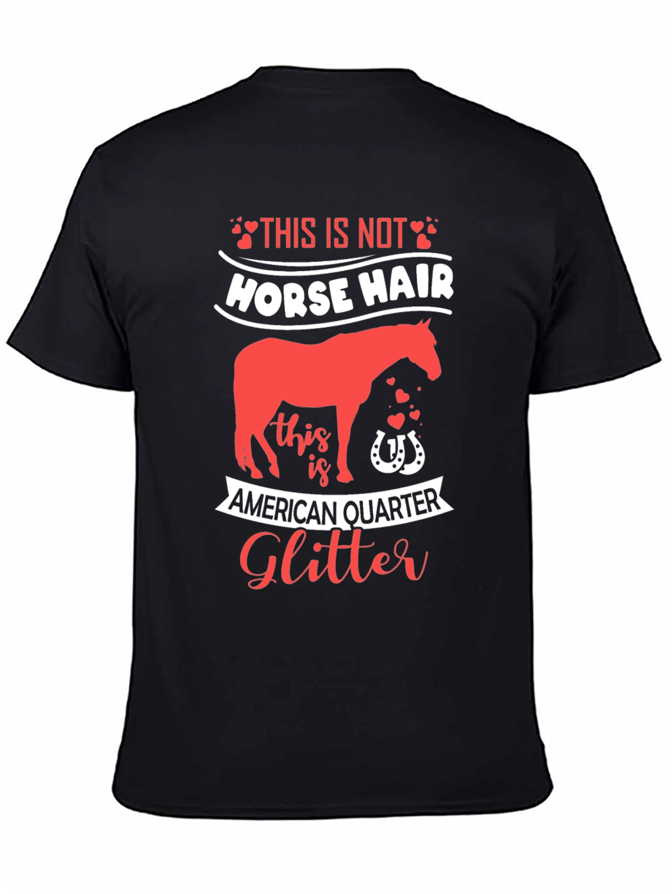Horse Glitter Graphic T-Shirt