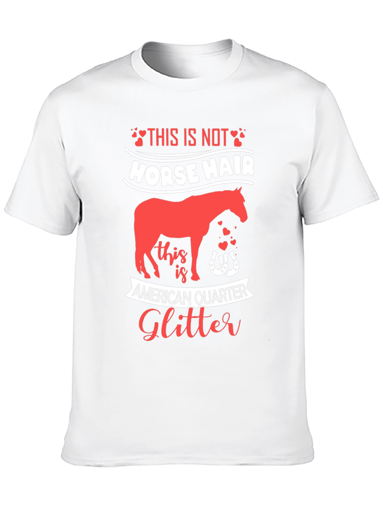 Horse Glitter Graphic T-Shirt