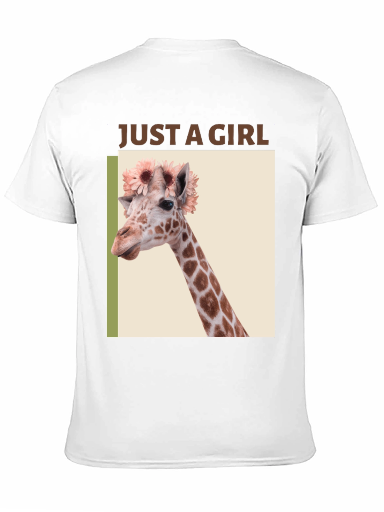 Giraffe Flower Crown Graphic Tee