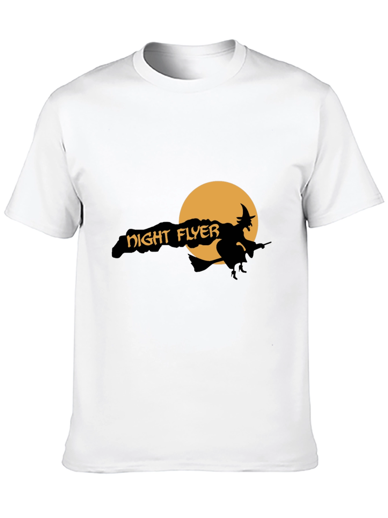 Night Flyer Graphic Tee - Halloween Witch Shirt