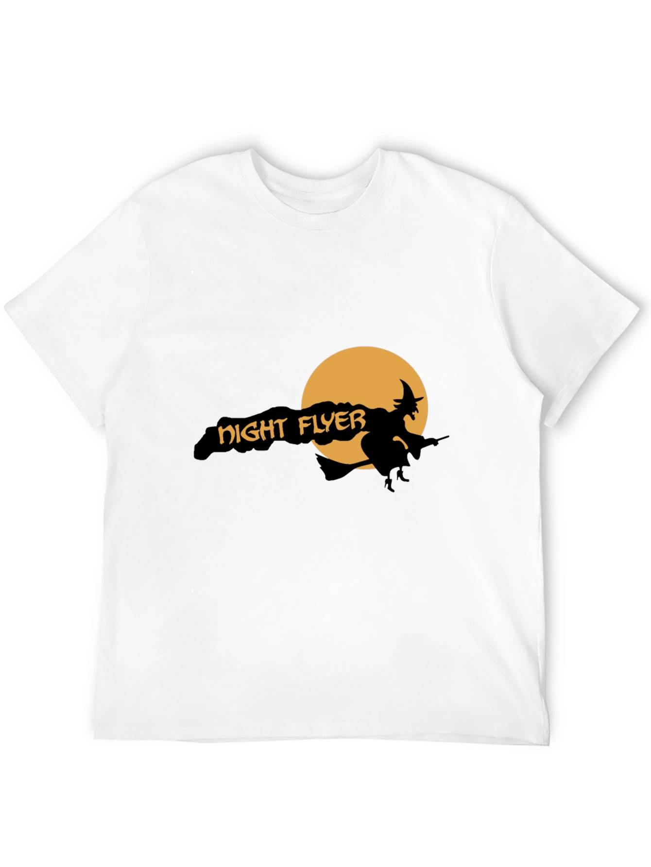 Night Flyer Graphic Tee - Halloween Witch Shirt